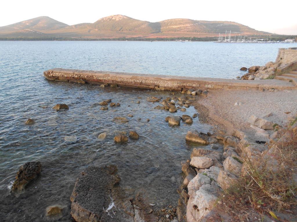 Resti del pontile dell'idroscalo