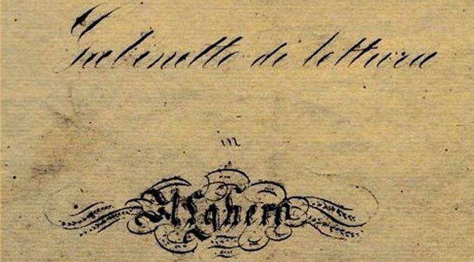 Alghero e il gabinetto letterario (1842)